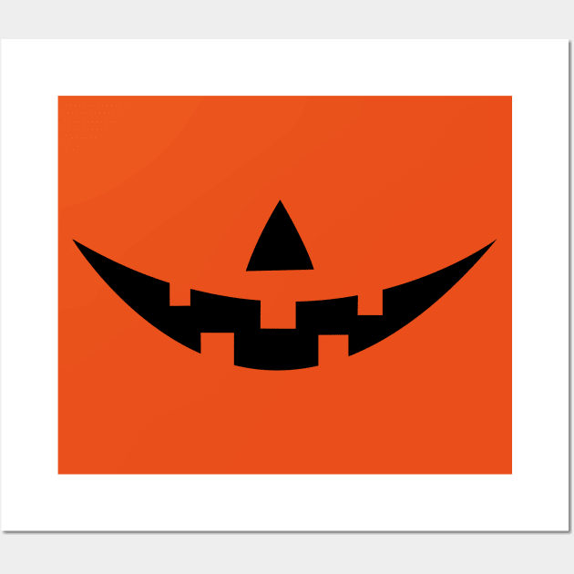 Pumpkin Mouth Halloween Mask Wall Art by The Green Path